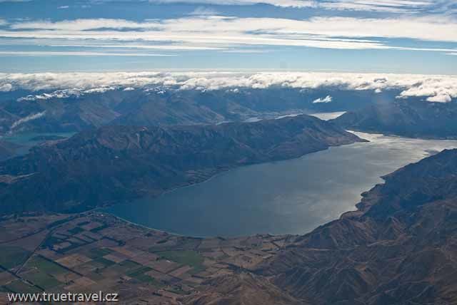 Nový Zéland, jezero Hawea