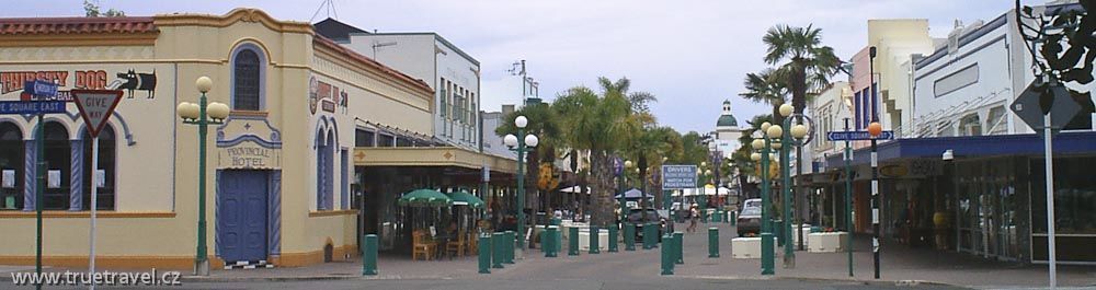 Napier - centrum města, Nový Zéland foto