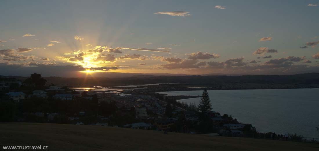 Nový Zéland | Napier, západ slunce z Bluff Hill